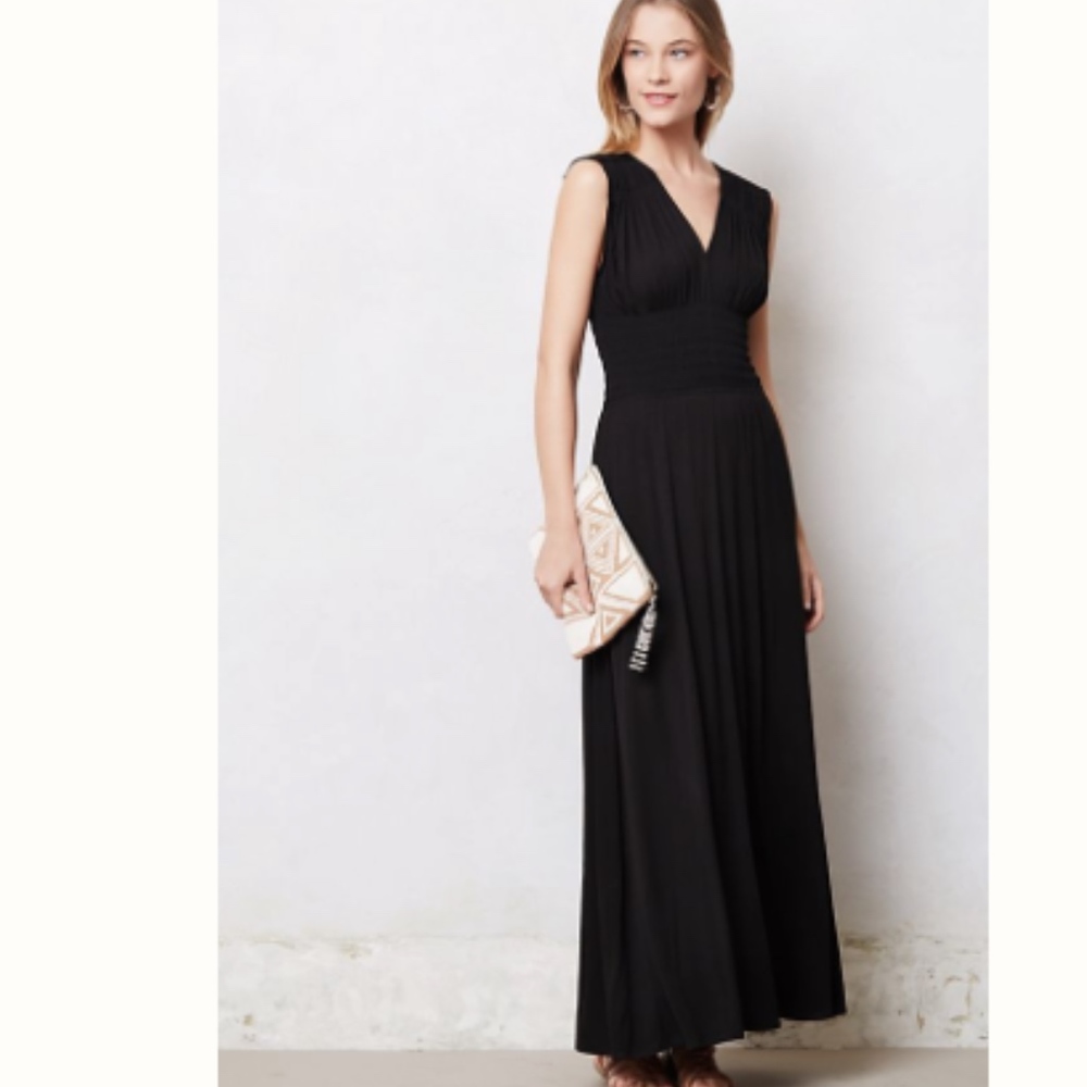 ⭐️Anthropologie Bordeaux Etoile Maxi Dress | Large